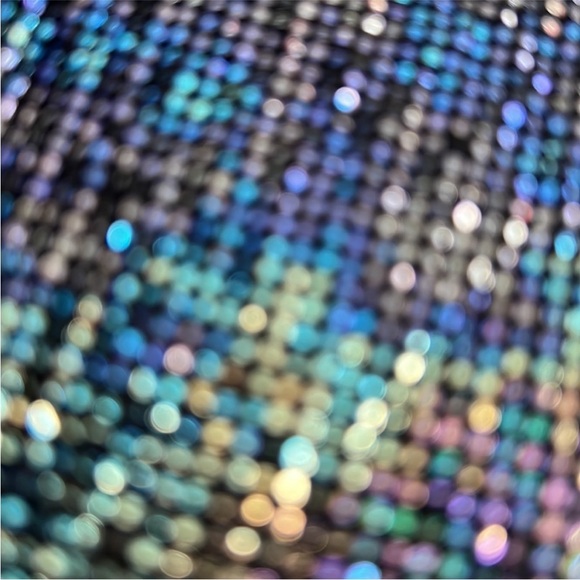 Elegant LuLaRoe Mermaid Rainbow iridescent oil slick dress - Picture 5 of 6